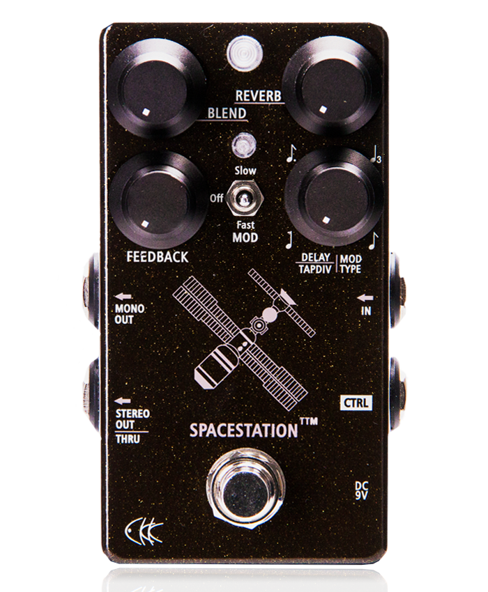 CKK - SPACE STATION TTM (Stereo Delay &amp; Reverb with Tap Tampo and Modulation Control) 최상의 품질을 위해 군용 PCB보드와 최고급 부품을 사용.